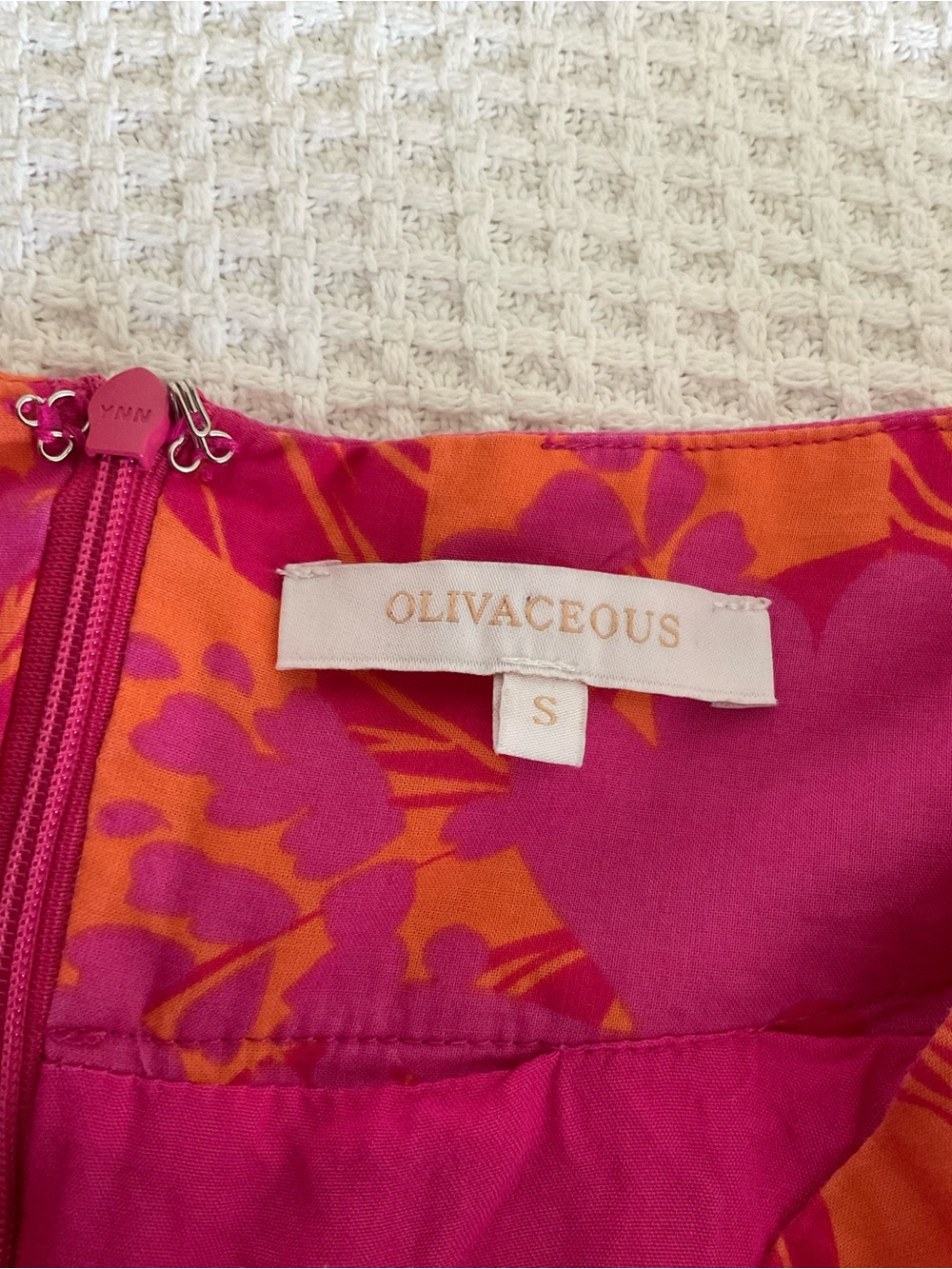 Olivaceous Pink & Orange Floral Midi Skirt - Picture 2 of 2